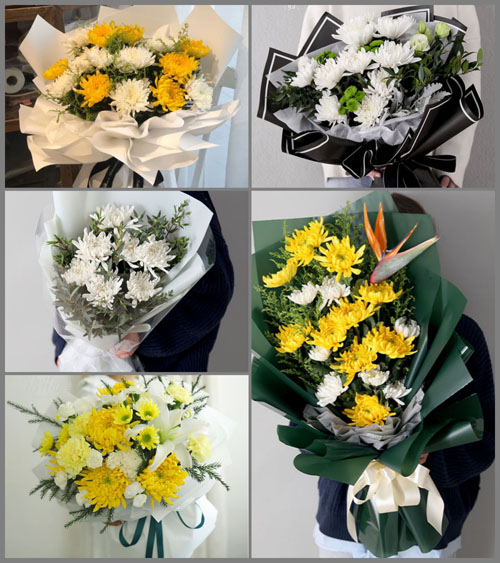山东青岛莱西市河头店镇东野渚泊村白事花束代送